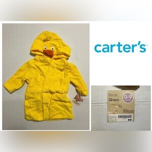 🆕CARTER’S - UNISEX - NWT - INFANT HOODED DUCK BATH ROBE